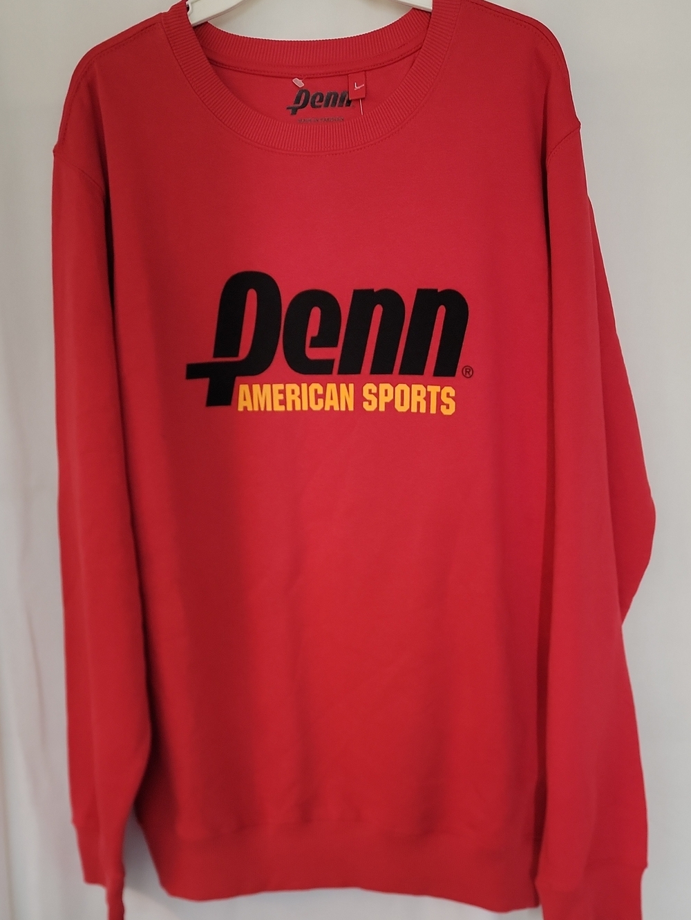 American Sports Red Crewneck Sweatshirt